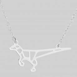 Yiwu Jiaoyan Import And Export Co., Ltd. Origami Dinosaur Stainless Steel Necklace