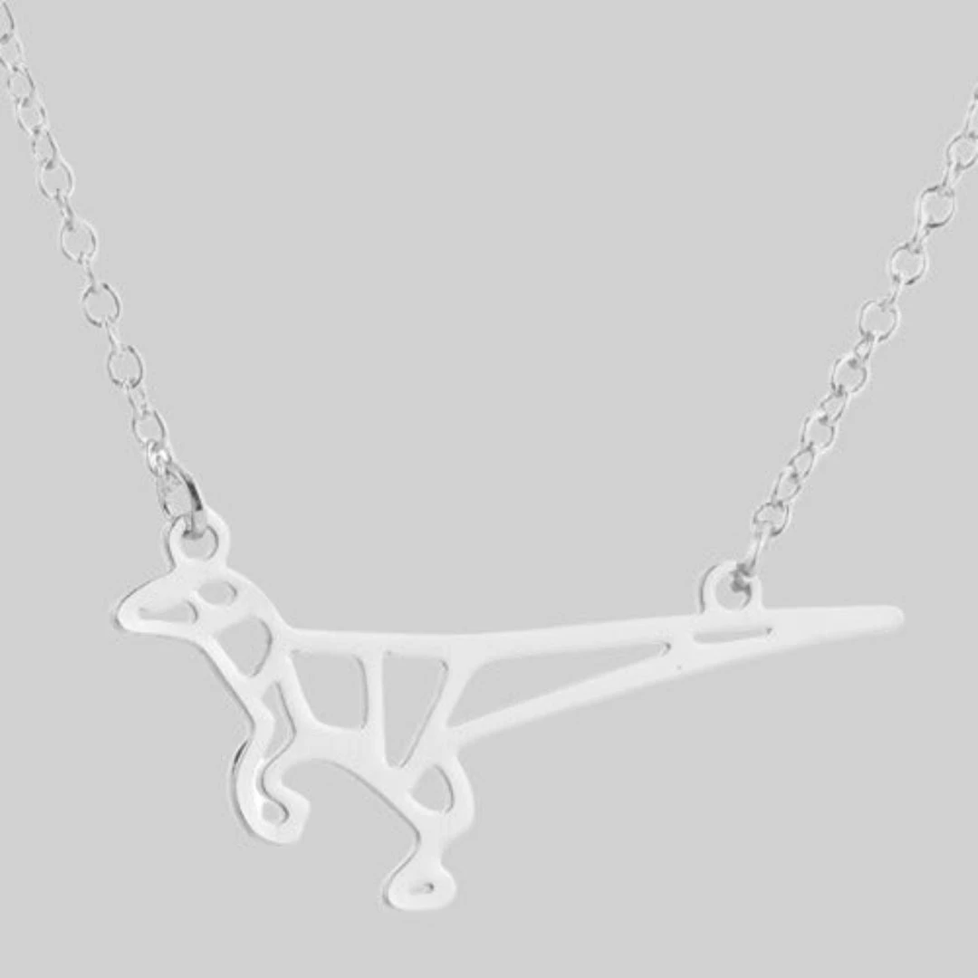 Yiwu Jiaoyan Import And Export Co., Ltd. Origami Dinosaur Stainless Steel Necklace 2 Yiwu Jiaoyan Import And Export Co., Ltd. Origami Dinosaur Stainless Steel Necklace