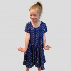 Brothers Knit Garments World Down Syndrome Day Kids Twirl Dress Matching Family Sets