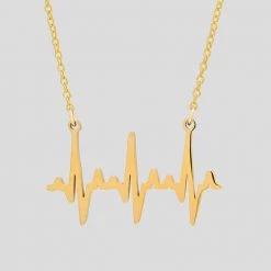Boutique Academia Heartbeat Necklace
