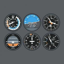Stretch Garments Airplane Dials Unisex Adults T-shirt