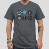 Stretch Garments Airplane Dials Unisex Adults T-shirt