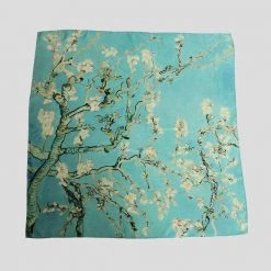Kustomyze Ideas Pvt Ltd Accessories Almond Blossoms Silk Scarf 9 Kustomyze Ideas Pvt Ltd Accessories Almond Blossoms Silk Scarf