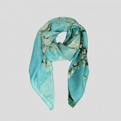 Kustomyze Ideas Pvt Ltd Accessories Almond Blossoms Silk Scarf