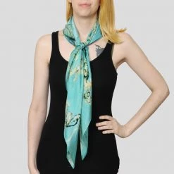 Kustomyze Ideas Pvt Ltd Accessories Almond Blossoms Silk Scarf 8 Kustomyze Ideas Pvt Ltd Accessories Almond Blossoms Silk Scarf