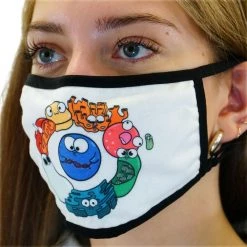 Brothers Knit Garments Amoeba Sisters Non-medical Printed Cloth Face Masks [FINAL SALE]