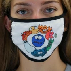 Brothers Knit Garments Amoeba Sisters Non-medical Printed Cloth Face Masks [FINAL SALE]