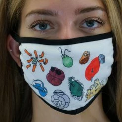 Brothers Knit Garments Amoeba Sisters Non-medical Printed Cloth Face Masks [FINAL SALE]