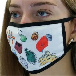 Brothers Knit Garments Amoeba Sisters Non-medical Printed Cloth Face Masks [FINAL SALE]