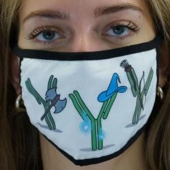 Brothers Knit Garments Amoeba Sisters Non-medical Printed Cloth Face Masks [FINAL SALE]