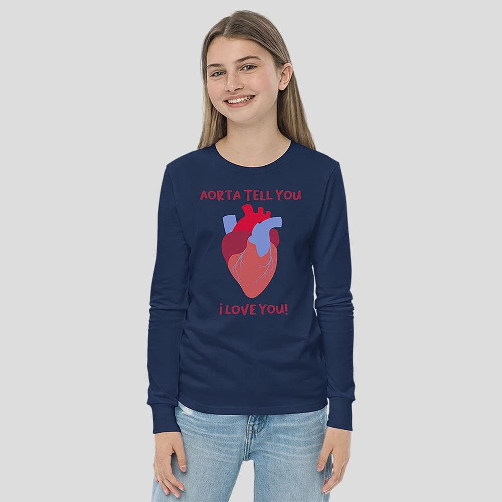 Svaha Apparel Anatomical Heart Custom Long Sleeve Kids T-Shirt T-Shirts & Hoodies 4 Svaha Apparel Anatomical Heart Custom Long Sleeve Kids T-Shirt T-Shirts & Hoodies