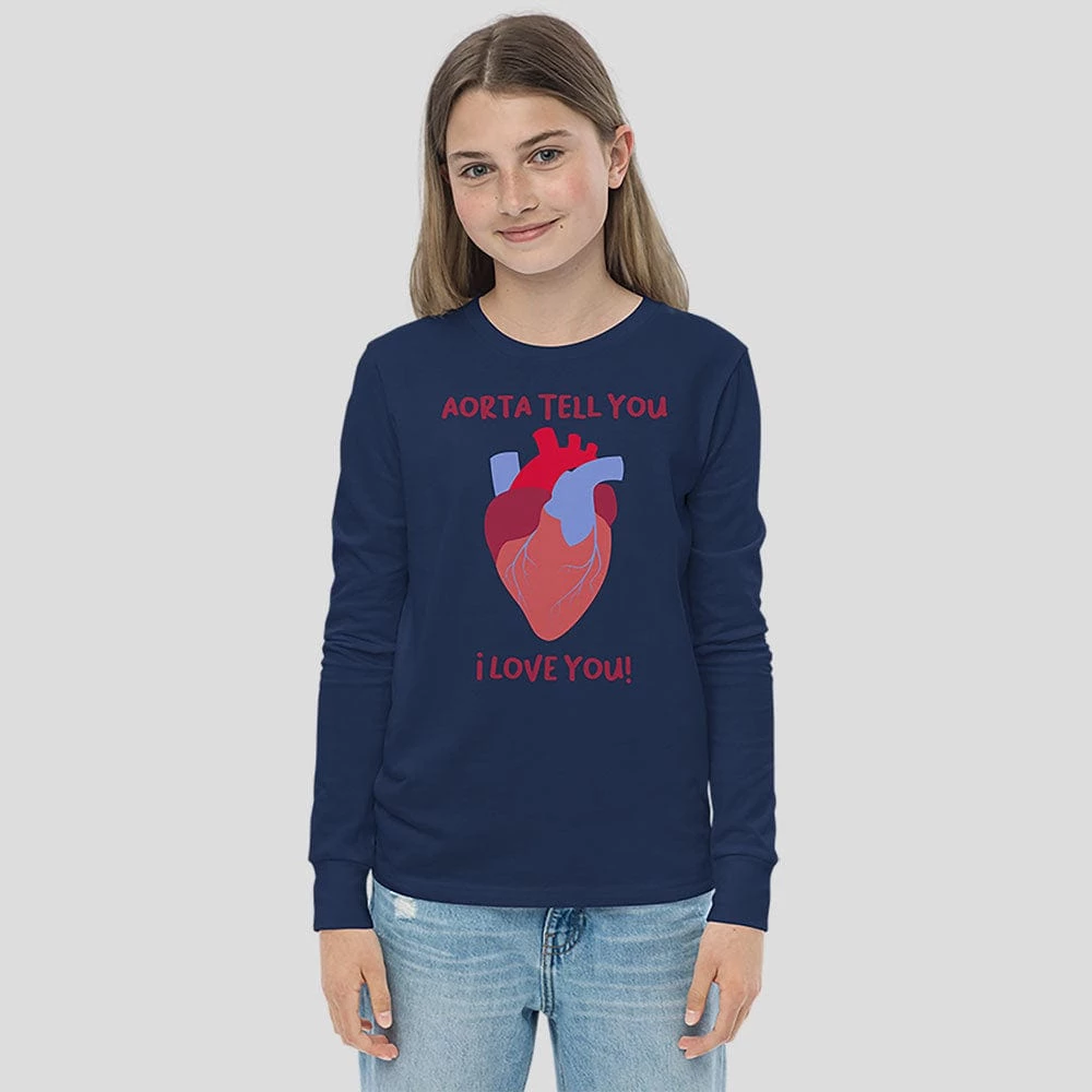 Svaha Apparel Anatomical Heart Custom Long Sleeve Kids T-Shirt T-Shirts & Hoodies 3 Svaha Apparel Anatomical Heart Custom Long Sleeve Kids T-Shirt T-Shirts & Hoodies