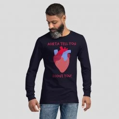Svaha Apparel Anatomical Heart Custom Unisex Long Sleeve T-Shirt