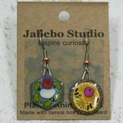 Jabebo Plant And Animal Cell Earrings Accessories