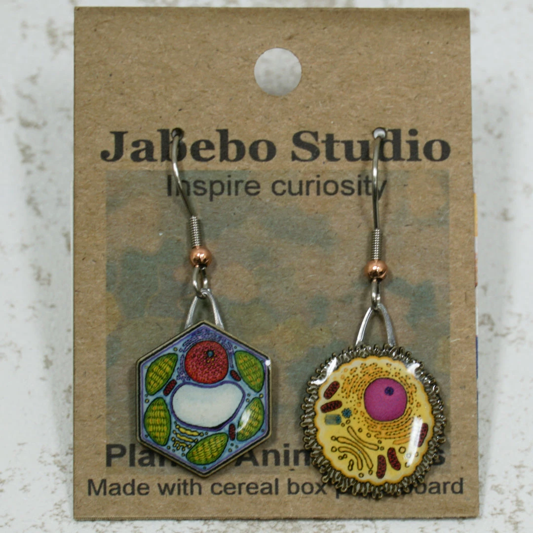 Jabebo Plant And Animal Cell Earrings Accessories 2 Jabebo Plant And Animal Cell Earrings Accessories