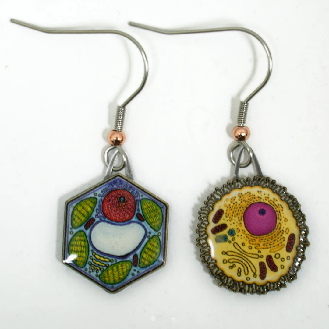 Jabebo Plant And Animal Cell Earrings Accessories 1 Jabebo Plant And Animal Cell Earrings Accessories