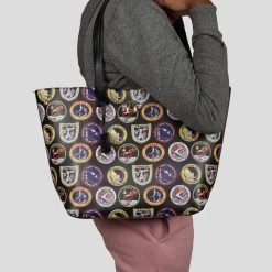 Guangzhou New Leather Bags Ltd. Accessories Apollo Missions Patches PU Leather Tote Bag