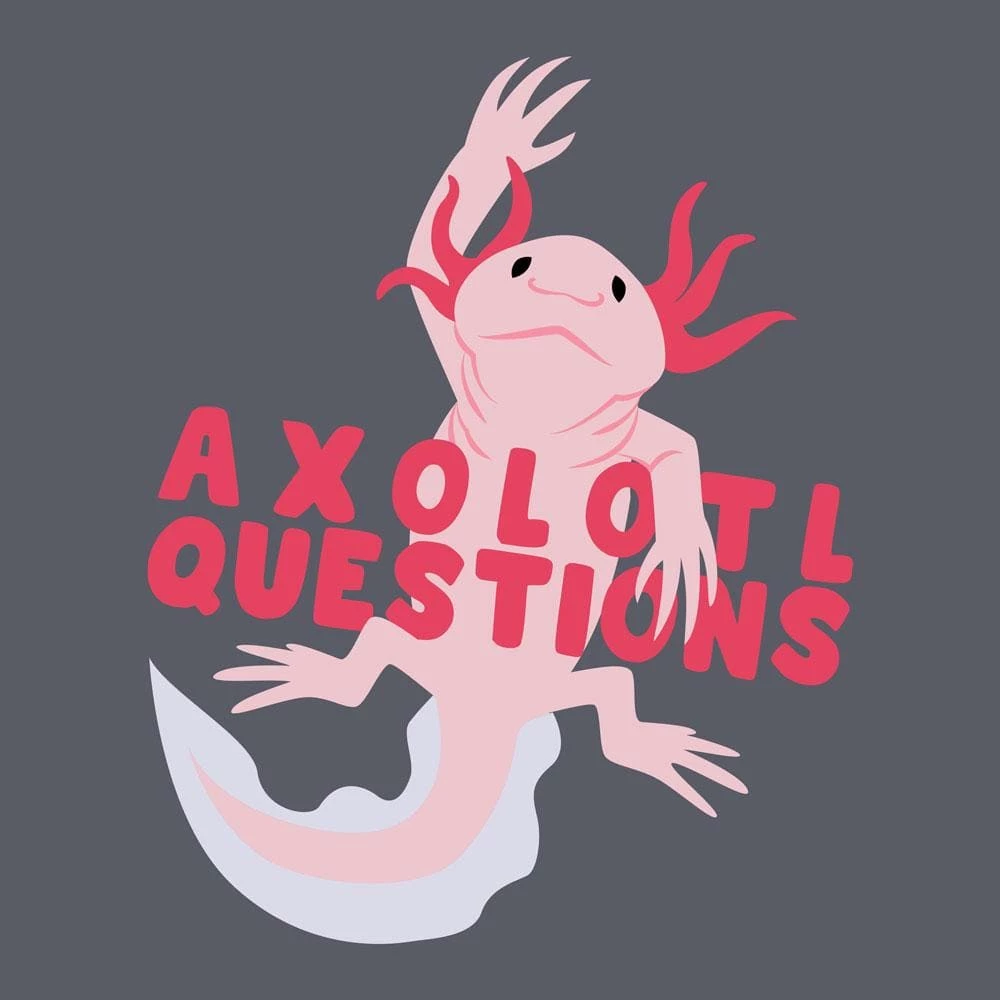 Svaha Apparel Axolotl Questions Custom Recycled V-neck T-Shirt 2 Svaha Apparel Axolotl Questions Custom Recycled V-neck T-Shirt