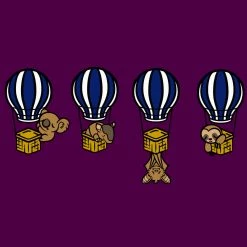 Vea International (Pre-order) Hot Air Balloon Nightshirt New