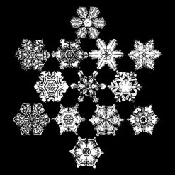 Svaha Apparel Bentley Snowflakes Custom Unisex Long Sleeve T-Shirt