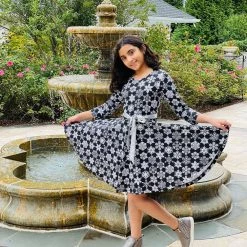 Brothers Knit Garments Kids & Babies Bentley Snowflakes Kids Twirl Dress [FINAL SALE]