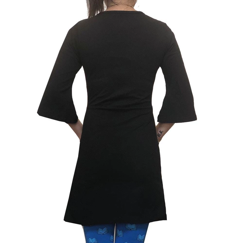 Svaha Apparel Shop By Interest Black Bell Sleeve Curie Tunic With Pockets 2 Svaha Apparel Shop By Interest Black Bell Sleeve Curie Tunic With Pockets