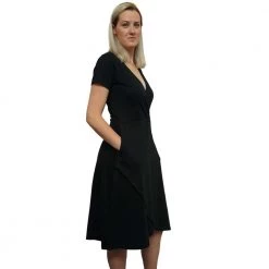 Svaha Apparel Grace Faux Wrap Dress With Pockets Shop By Interest