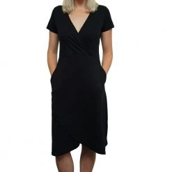 Svaha Apparel Grace Faux Wrap Dress With Pockets Shop By Interest