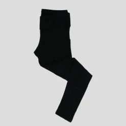 Stretch Garments Black Kids Athletic Fit Leggings With Pockets [FINAL SALE]