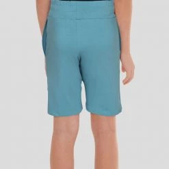 Stretch Garments Light Blue Kids Shorts With Pockets [FINAL SALE]