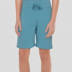 Stretch Garments Light Blue Kids Shorts With Pockets [FINAL SALE]