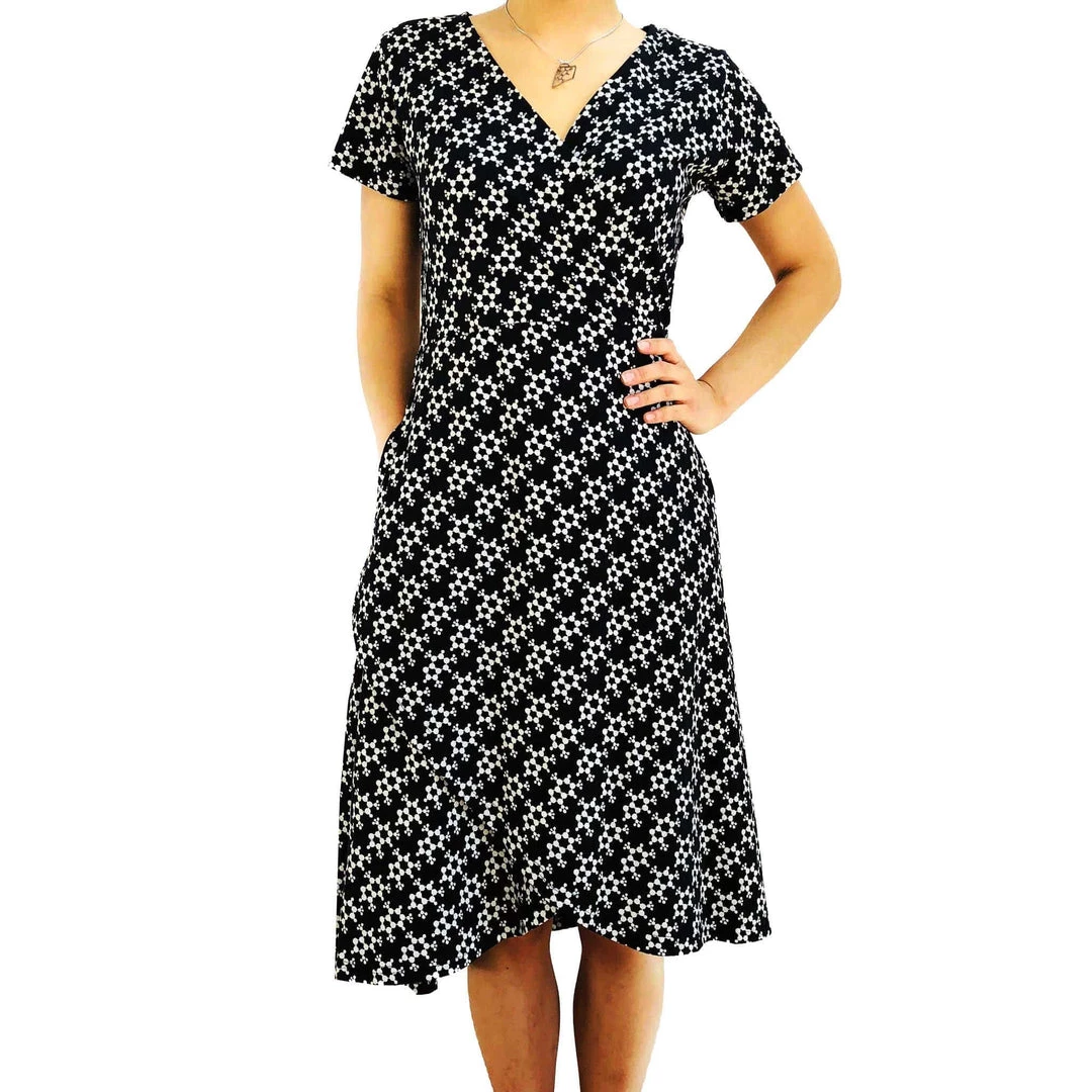 Svaha Apparel Caffeine Molecule Faux Wrap Dress Shop By Interest 2 Svaha Apparel Caffeine Molecule Faux Wrap Dress Shop By Interest