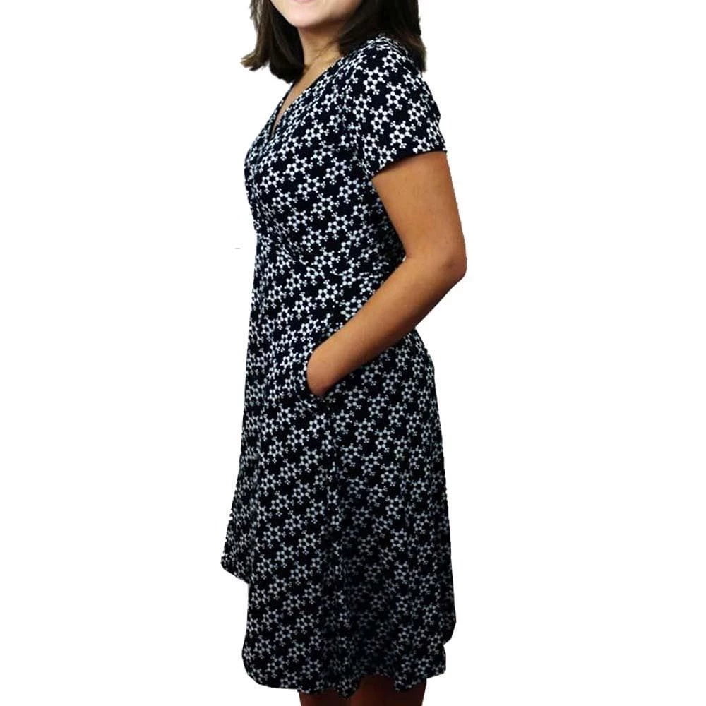 Svaha Apparel Caffeine Molecule Faux Wrap Dress Shop By Interest 3 Svaha Apparel Caffeine Molecule Faux Wrap Dress Shop By Interest