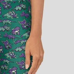 Brothers Knit Garments Frilled Dinosaur Leggings With Pockets Adults