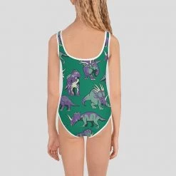 Svaha Apparel Ceratopsids Custom All-Over Print Kids Swimsuit