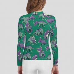 Svaha Apparel Matching Family Sets Ceratopsids Custom Youth Rash Guard
