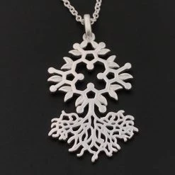 Molecular Motifs Chlorophyll Sterling Silver Necklace Accessories