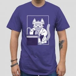 Brothers Knit Garments Chemistry Cat Unisex Adults T-shirt