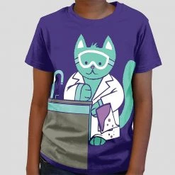 Brothers Knit Garments Shop By Interest Chemistry Cat (Defective Print) Kids T-shirt
