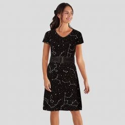Brothers Knit Garments Adults Constellations Glow-in-the-Dark Katherine Dress 12 Brothers Knit Garments Adults Constellations Glow-in-the-Dark Katherine Dress