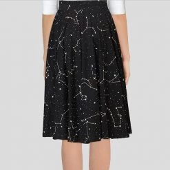 Brothers Knit Garments Constellations Glow-in-the-dark Twirl Skirt Adults 11 Brothers Knit Garments Constellations Glow-in-the-dark Twirl Skirt Adults