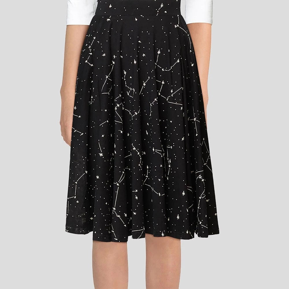 Brothers Knit Garments Constellations Glow-in-the-dark Twirl Skirt Adults 4 Brothers Knit Garments Constellations Glow-in-the-dark Twirl Skirt Adults