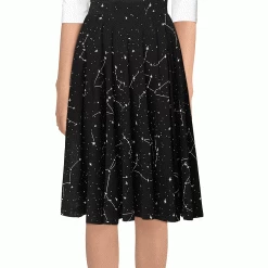 Brothers Knit Garments Constellations Glow-in-the-dark Twirl Skirt Adults 9 Brothers Knit Garments Constellations Glow-in-the-dark Twirl Skirt Adults