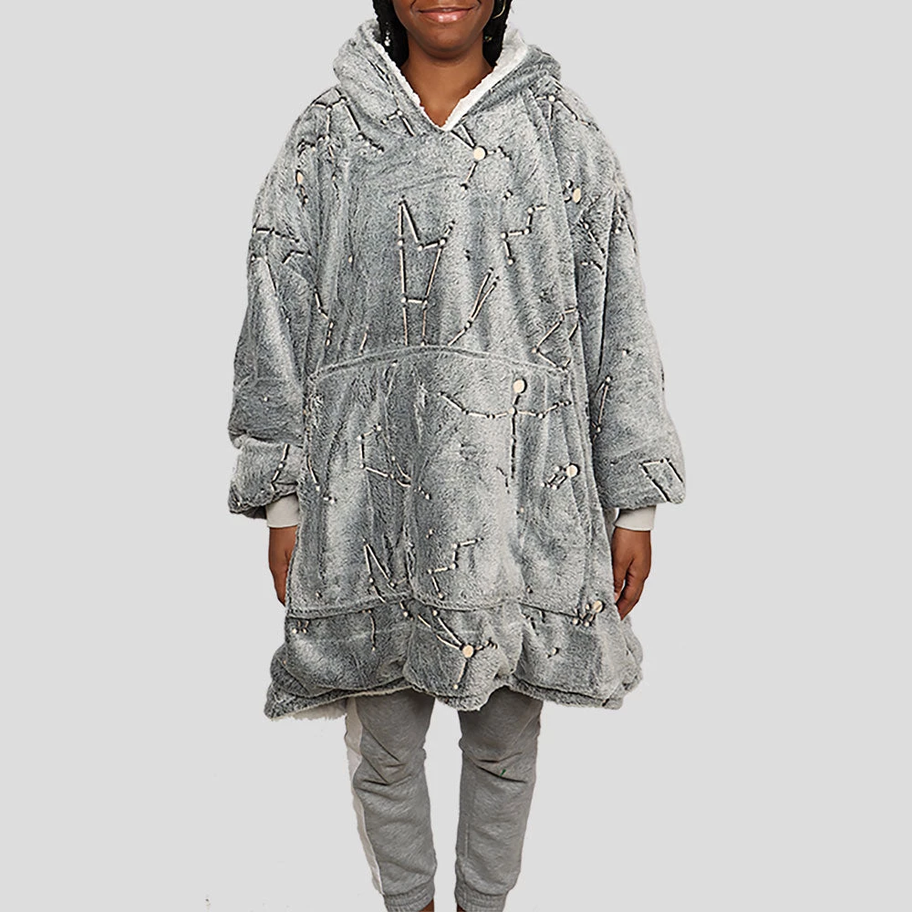 Hangzhou Youjiamin Trading Co. New (Pre-order) Constellations Glow-in-the-Dark Blanket Hoodie 1 Hangzhou Youjiamin Trading Co. New (Pre-order) Constellations Glow-in-the-Dark Blanket Hoodie
