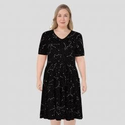 Brothers Knit Garments Constellations Glow-in-the-dark Rachel Dress