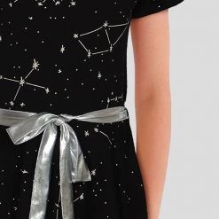 Svaha Apparel Matching Family Sets Constellations Glow-in-the-Dark Short Sleeve Kids Twirl Dress 9 Svaha Apparel Matching Family Sets Constellations Glow-in-the-Dark Short Sleeve Kids Twirl Dress