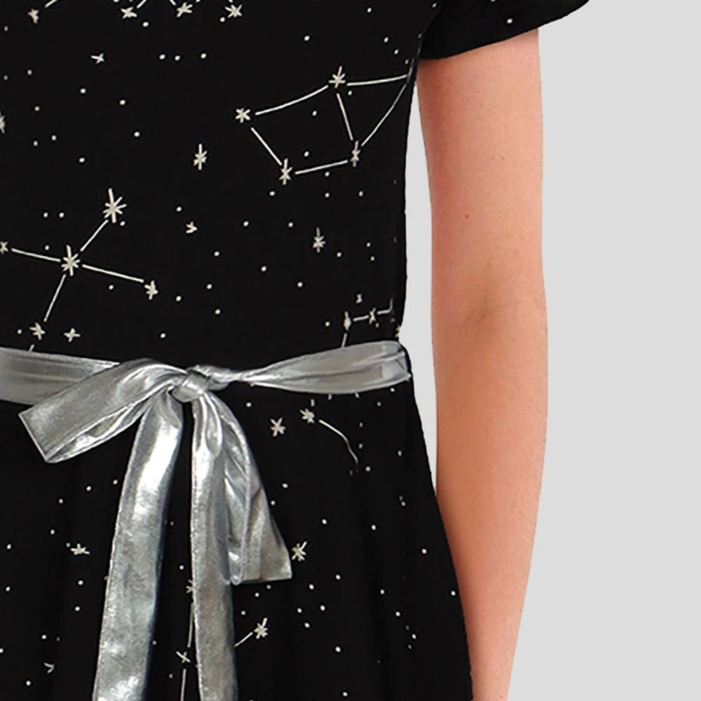 Svaha Apparel Matching Family Sets Constellations Glow-in-the-Dark Short Sleeve Kids Twirl Dress 4 Svaha Apparel Matching Family Sets Constellations Glow-in-the-Dark Short Sleeve Kids Twirl Dress