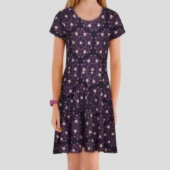 Brothers Knit Garments Creepy Creatures Mandala Kids Twirl Dress Matching Family Sets