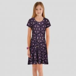 Brothers Knit Garments Creepy Creatures Mandala Kids Twirl Dress Matching Family Sets