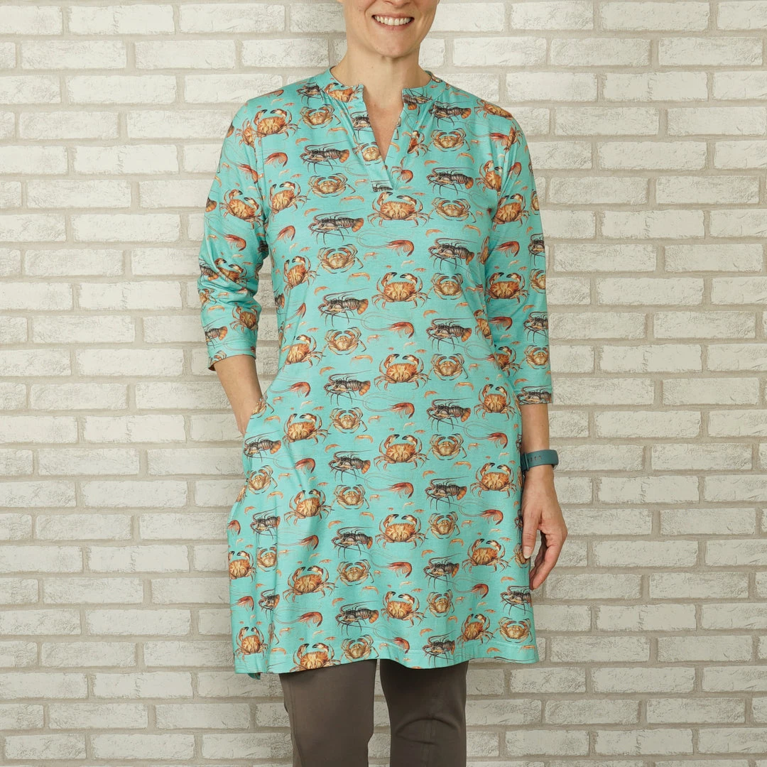 Kustomyze Ideas Pvd Ltd New (Pre-order) Crustacean Shellebration Bessie Tunic 1 Kustomyze Ideas Pvd Ltd New (Pre-order) Crustacean Shellebration Bessie Tunic